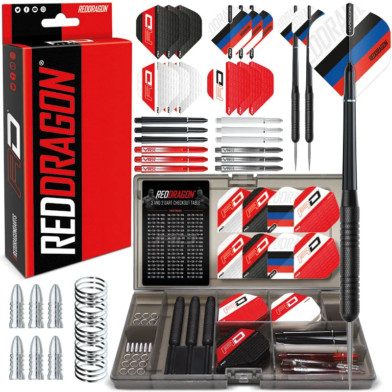 red-dragon-darts-ultimate-dart-set-kit-complet-fl-chettes-steel-tip-20g image 1