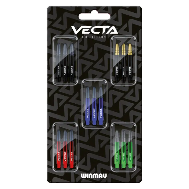 winmau-vecta-collection-lot-de-tiges-5-coloris image 1