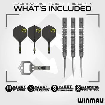 winmau-michael-van-gerwen-se-90-fl-chettes-pointe-acier-switch-point image 3