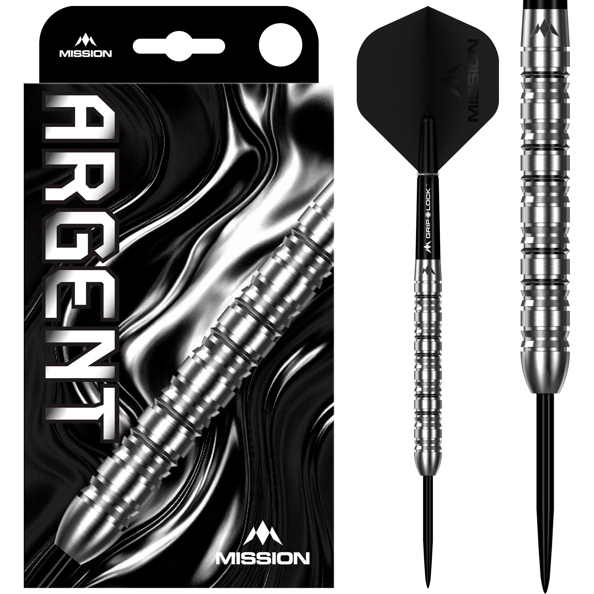 mission-darts-argent-steel-tip-90-tungst-ne-silver-22g-24g image 1