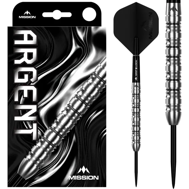 mission-darts-argent-steel-tip-90-tungst-ne-silver-22g-24g image 1