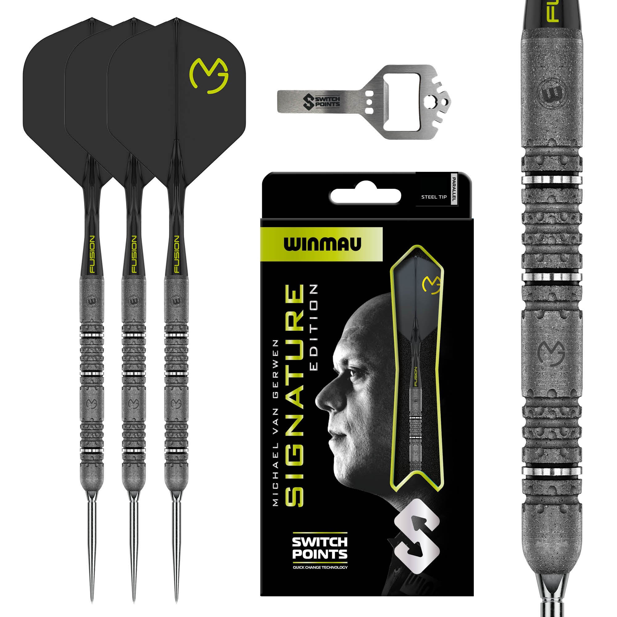 winmau-michael-van-gerwen-se-90-tungst-ne-fl-chettes-acier-switch-point image 1
