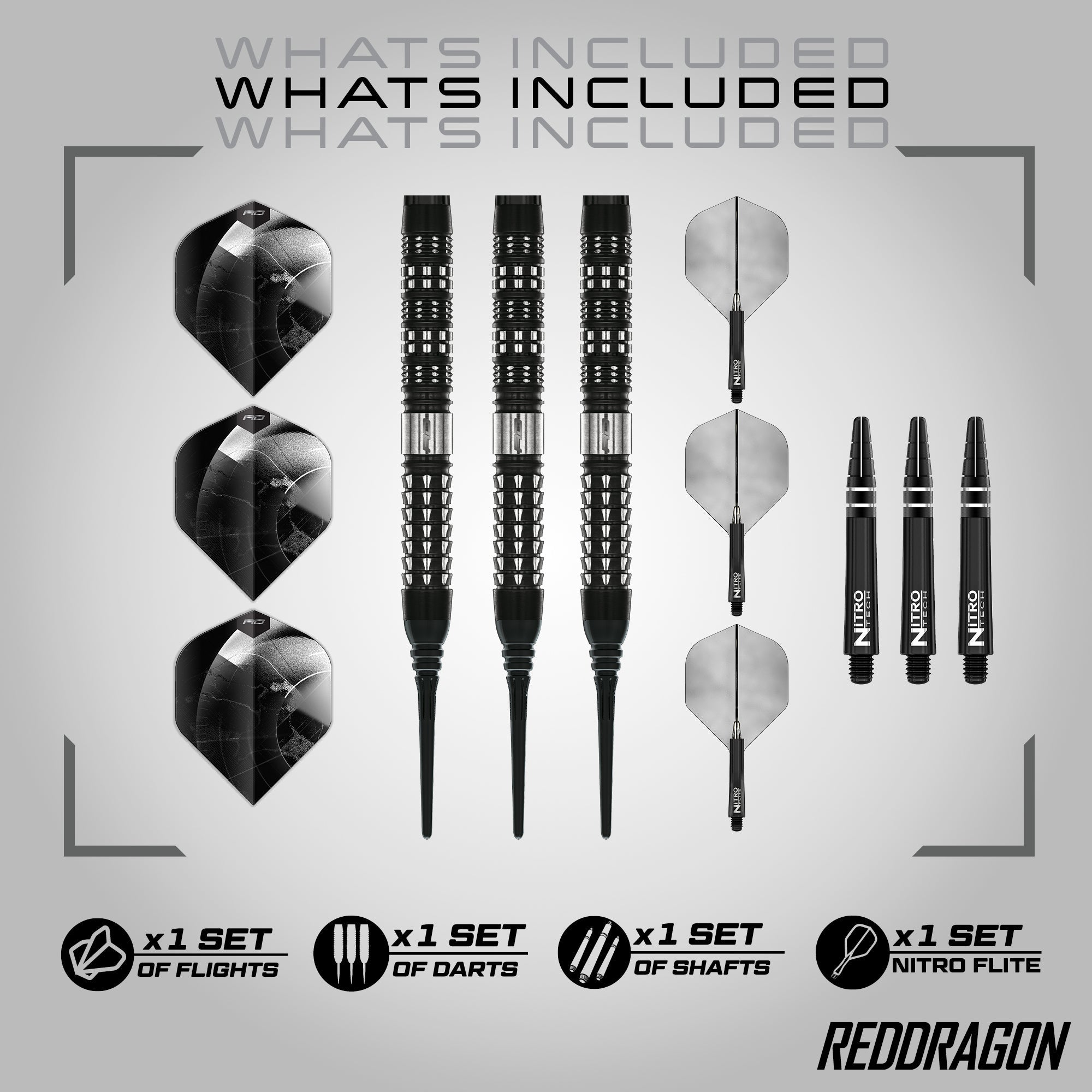 red-dragon-darts-recon-fl-chettes-pointe-souple-parall-le-90-tungst-ne image 2
