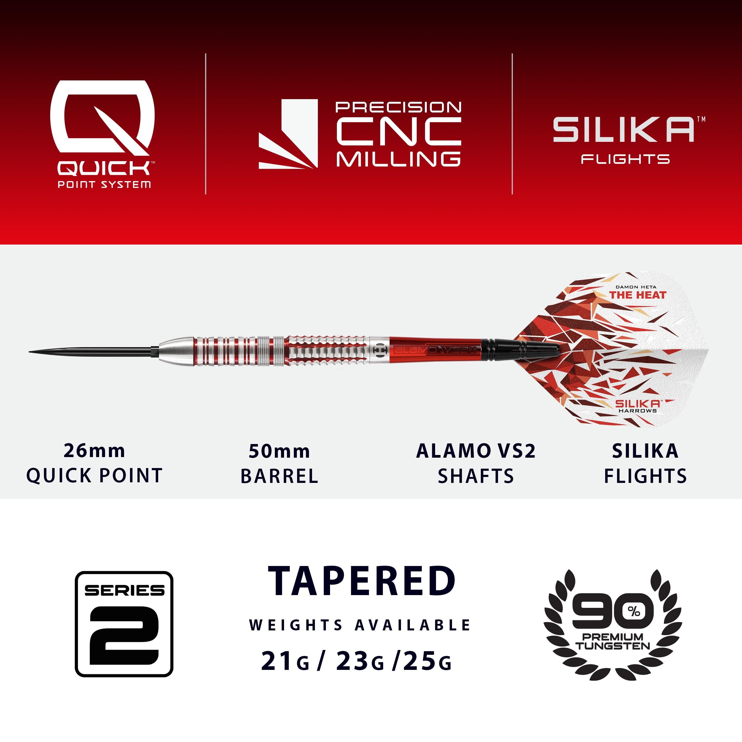 harrows-damon-heta-90-series-2-quick-point-fl-chettes-acier image 4