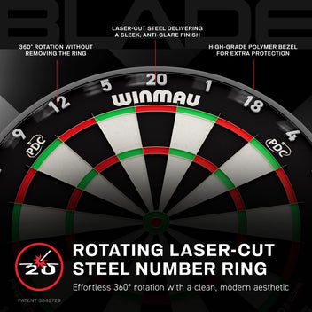 winmau-blade-x-cible-de-fl-chettes-officielle-pdc-en-sisal image 8
