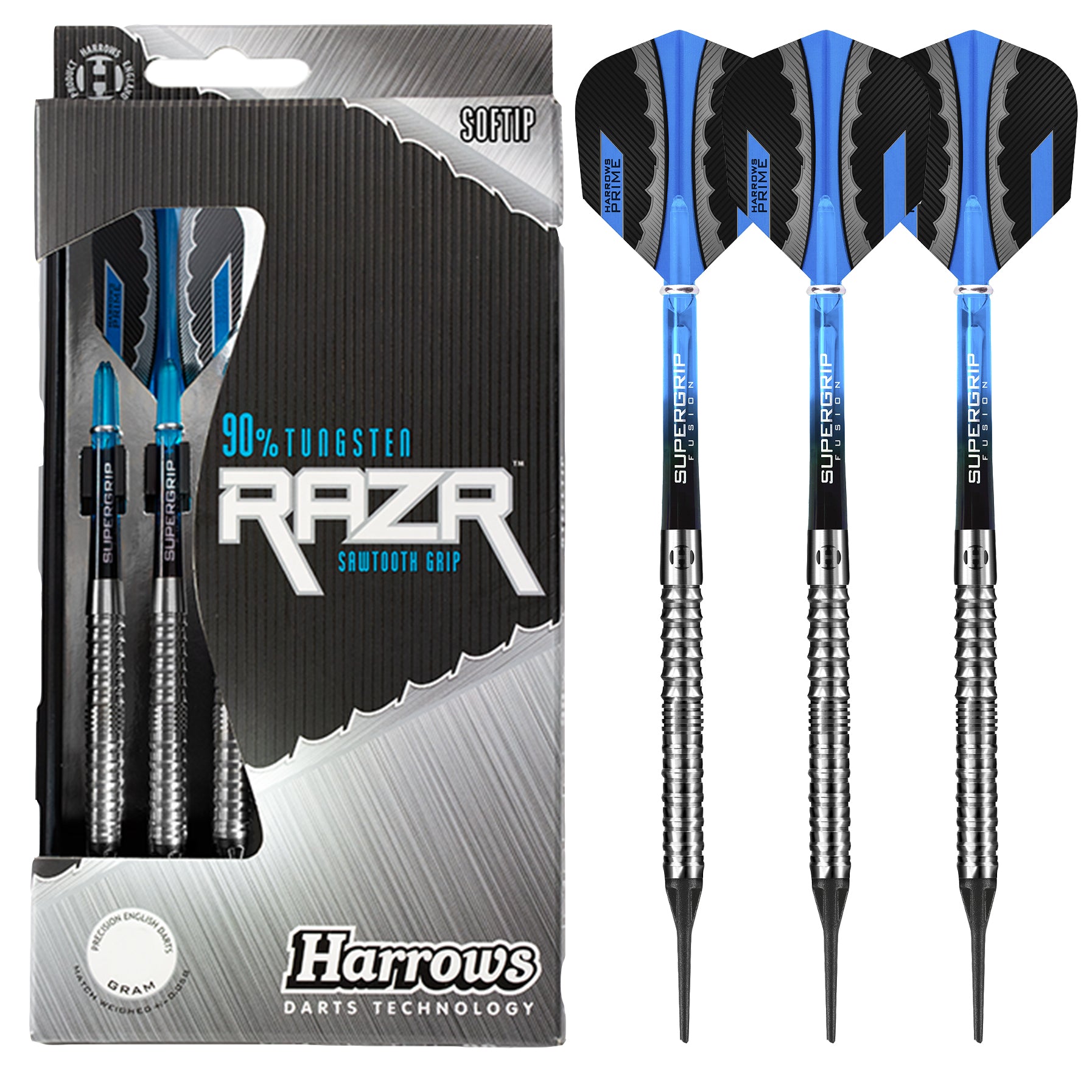 harrows-razr-parallel-90-fl-chettes-soft-tip-barrel-droit image 1