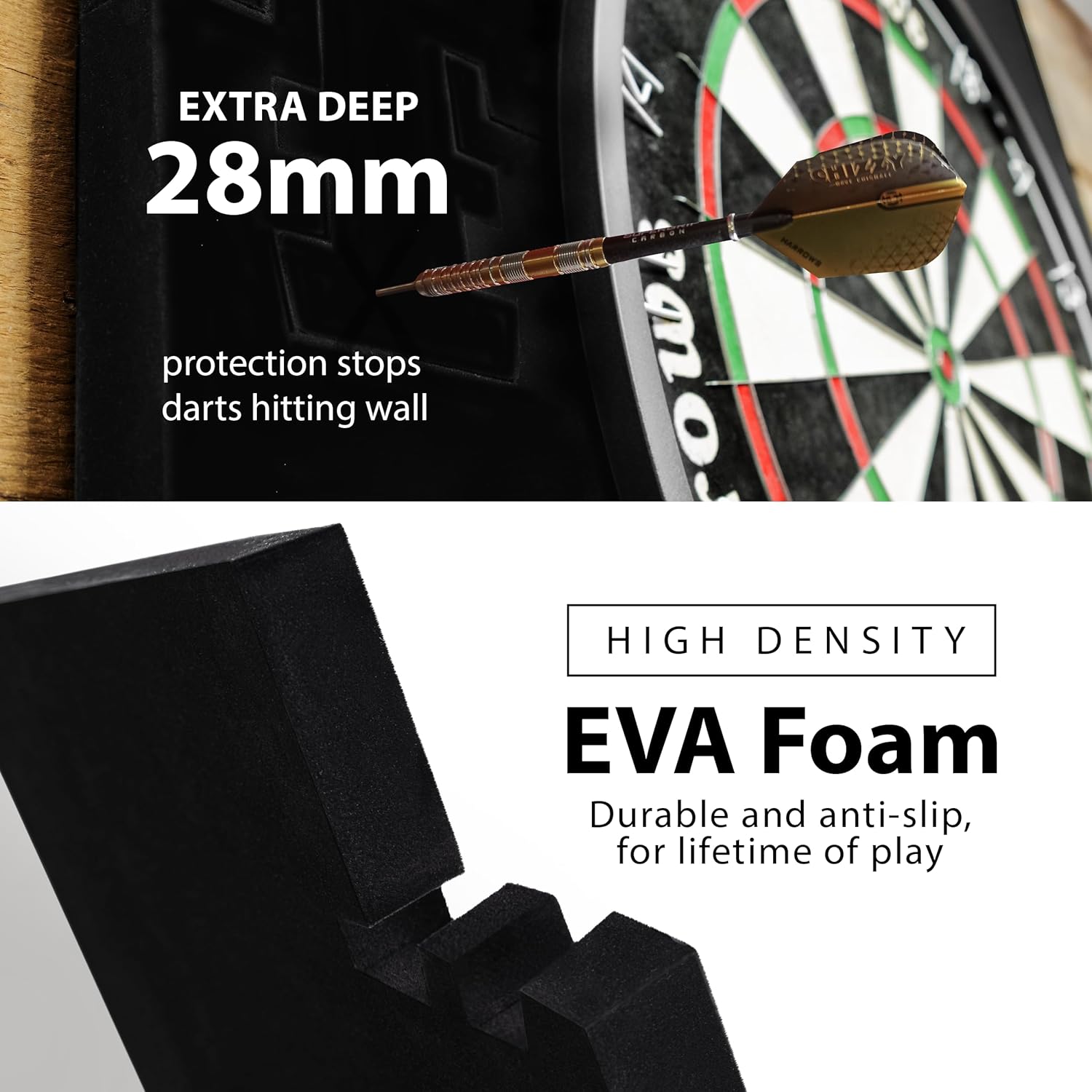 harrows-xl-dartboard-surround-6-pi-ces-protection-murale image 4