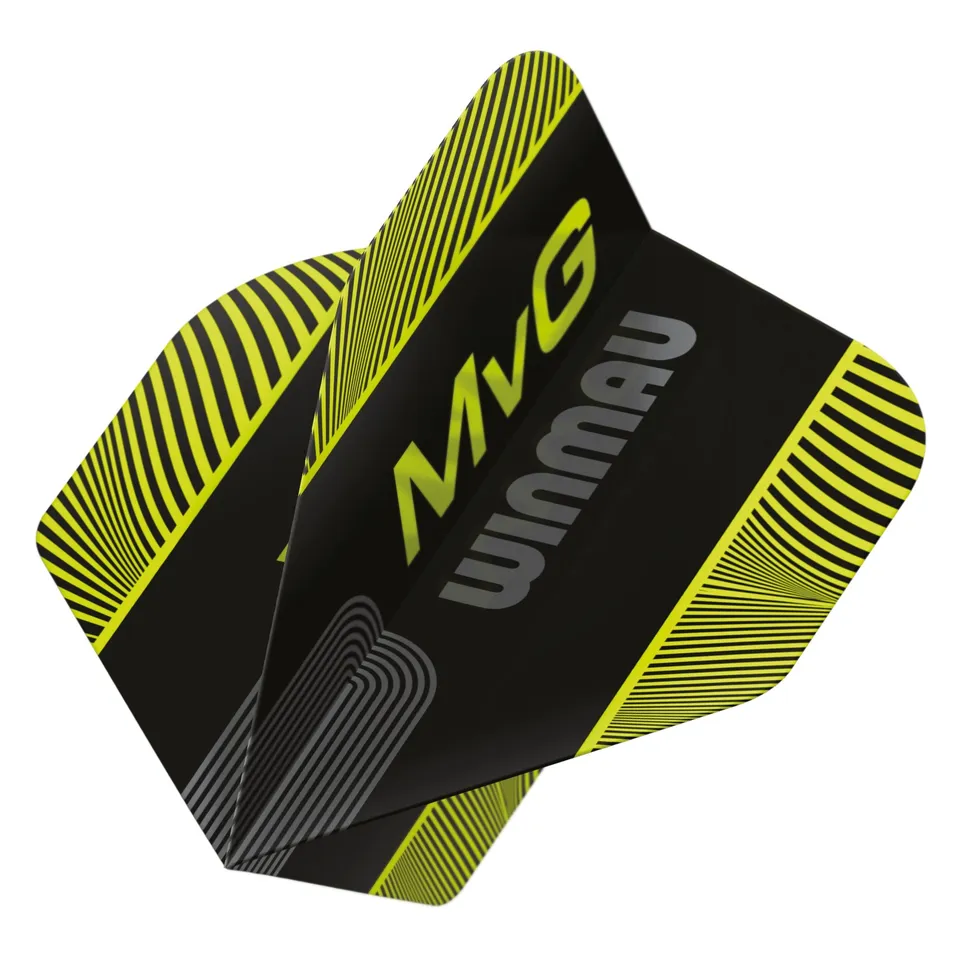 winmau-prism-delta-mvg-black-and-green-ailettes-standard image 1