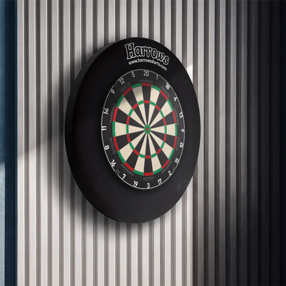 harrows-dartboard-surround-4-pi-ces-protection-murale-noire image 1