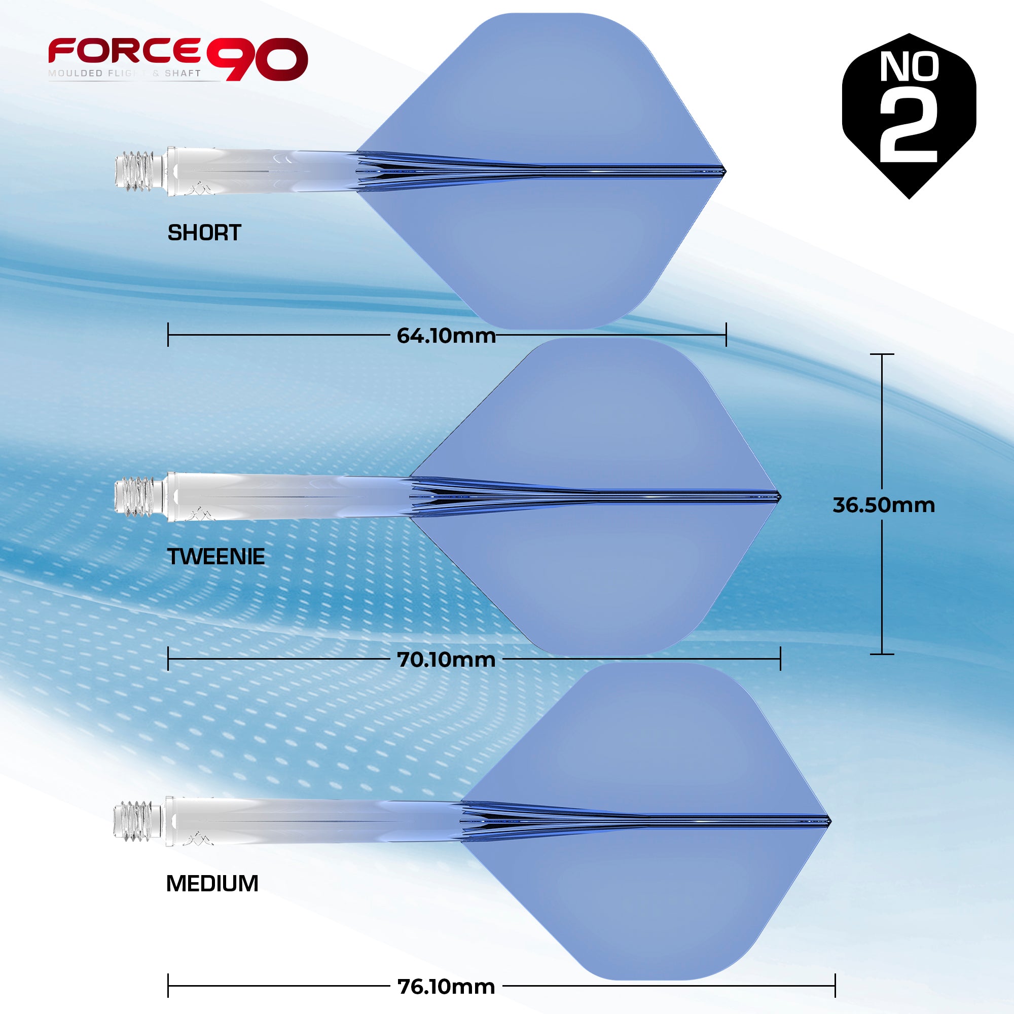 mission-darts-force-90-gradient-syst-me-vol-tige-moul-standard-no2-bleu image 4