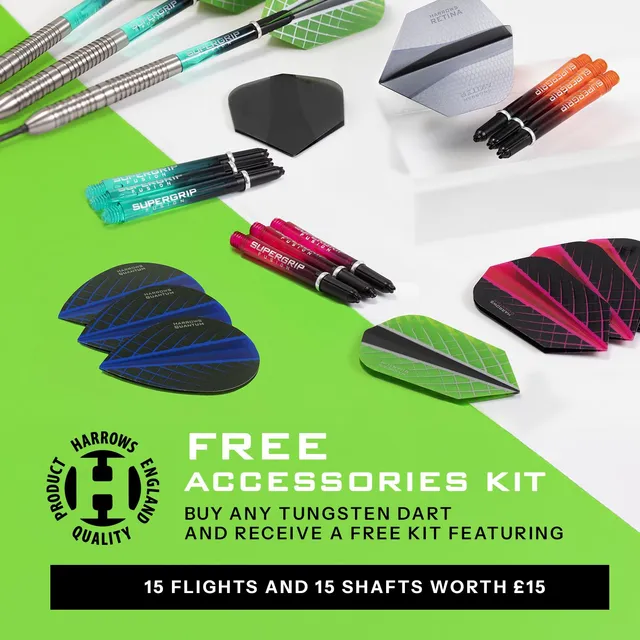 harrows-supergrip-kit-accessoires-vols-tiges-bundle image 1