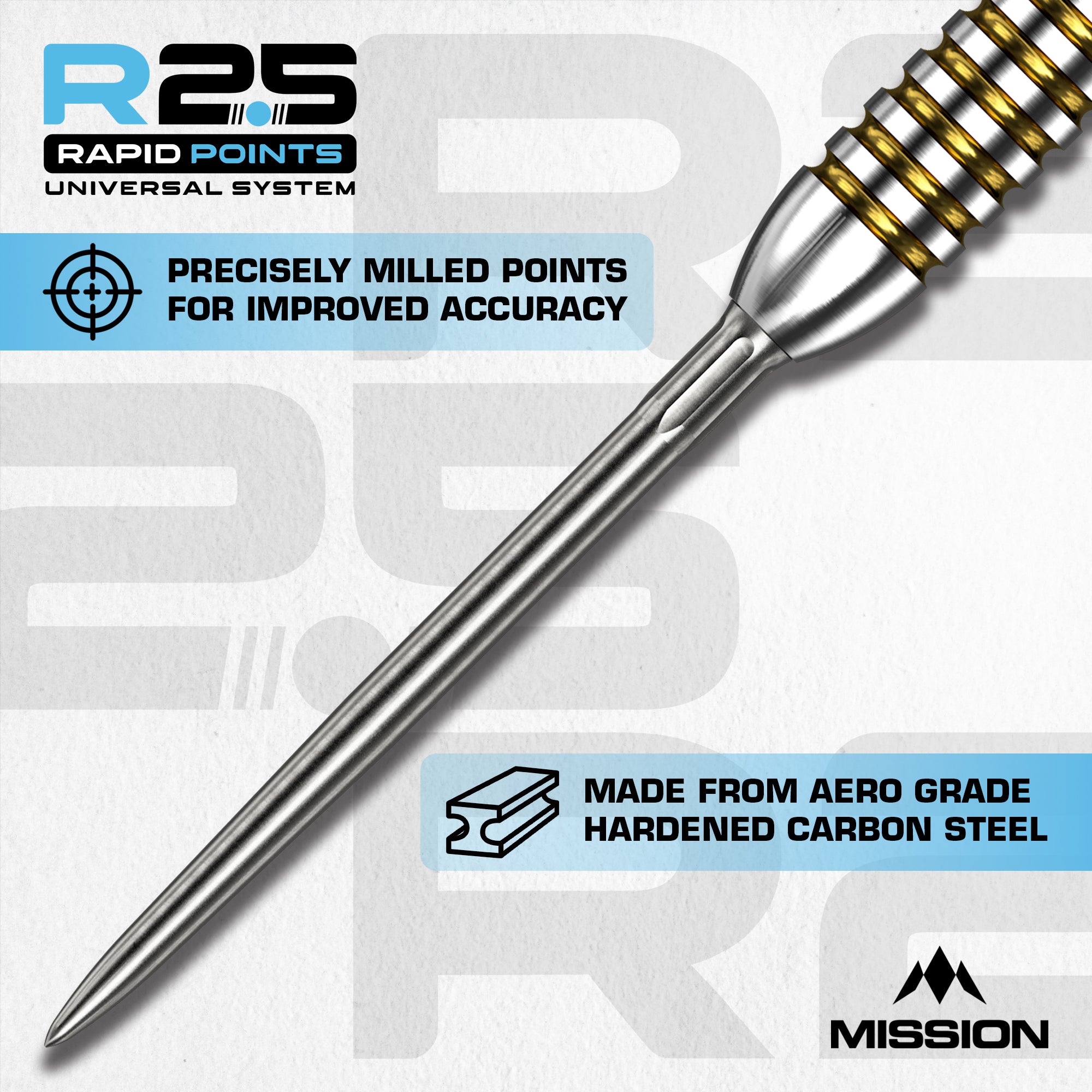 mission-darts-r2-5-rapid-pointes-steel-tip-sm1-silver-black-30-35-40mm image 5