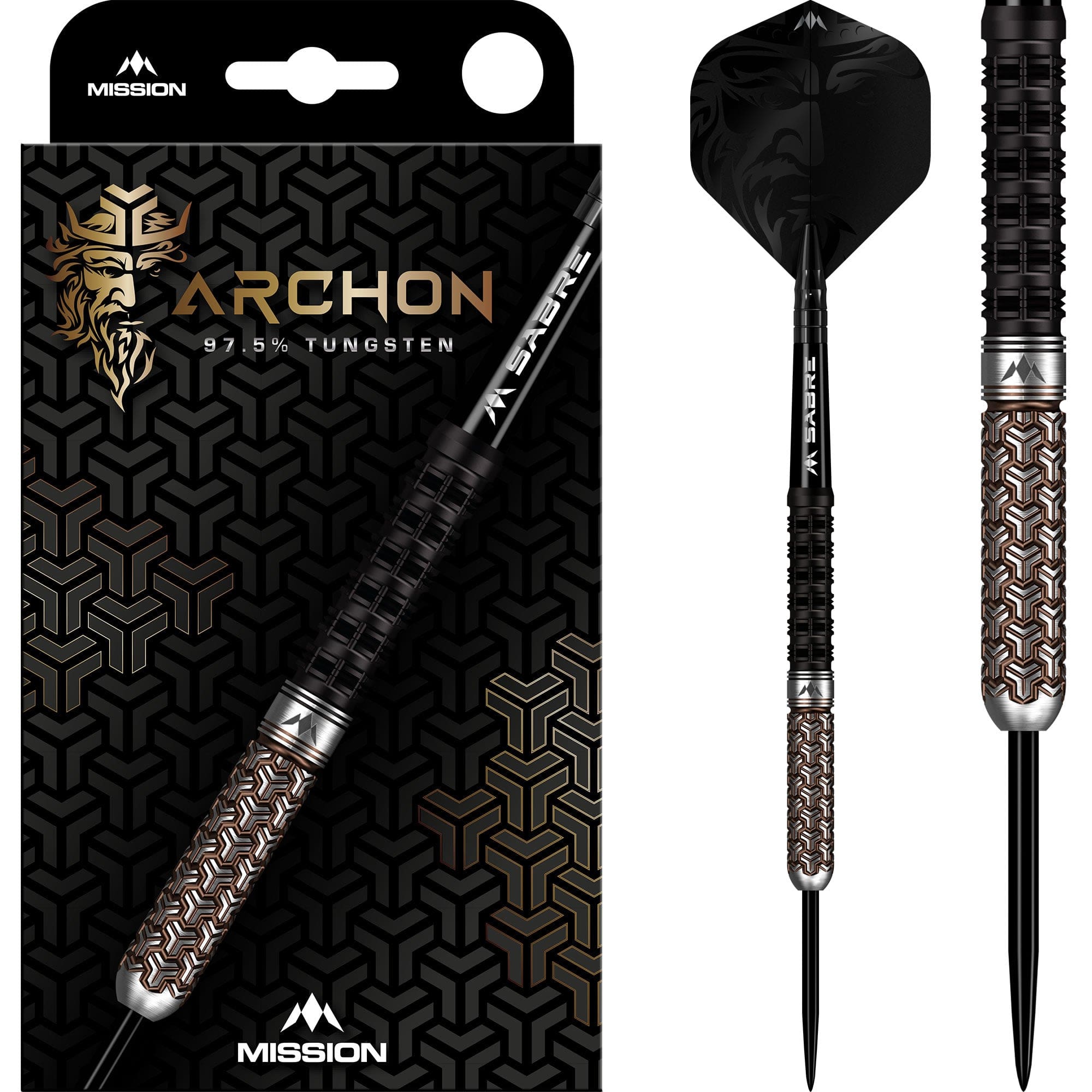 mission-darts-archon-fl-chettes-steel-tip-97-5-tungst-ne-black-bronze-pvd image 1