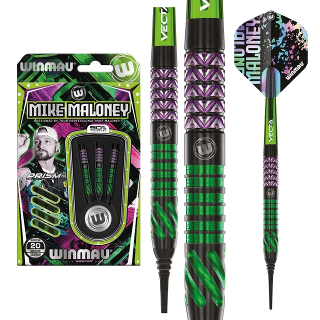 winmau-mike-maloney-soft-tip-fl-chettes-lectroniques image 1