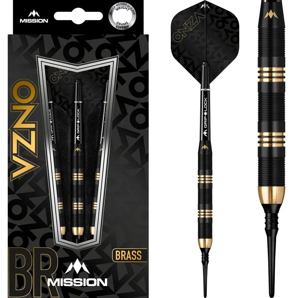 mission-darts-onza-m1-soft-tip-laiton-19g-noir-et-or image 1