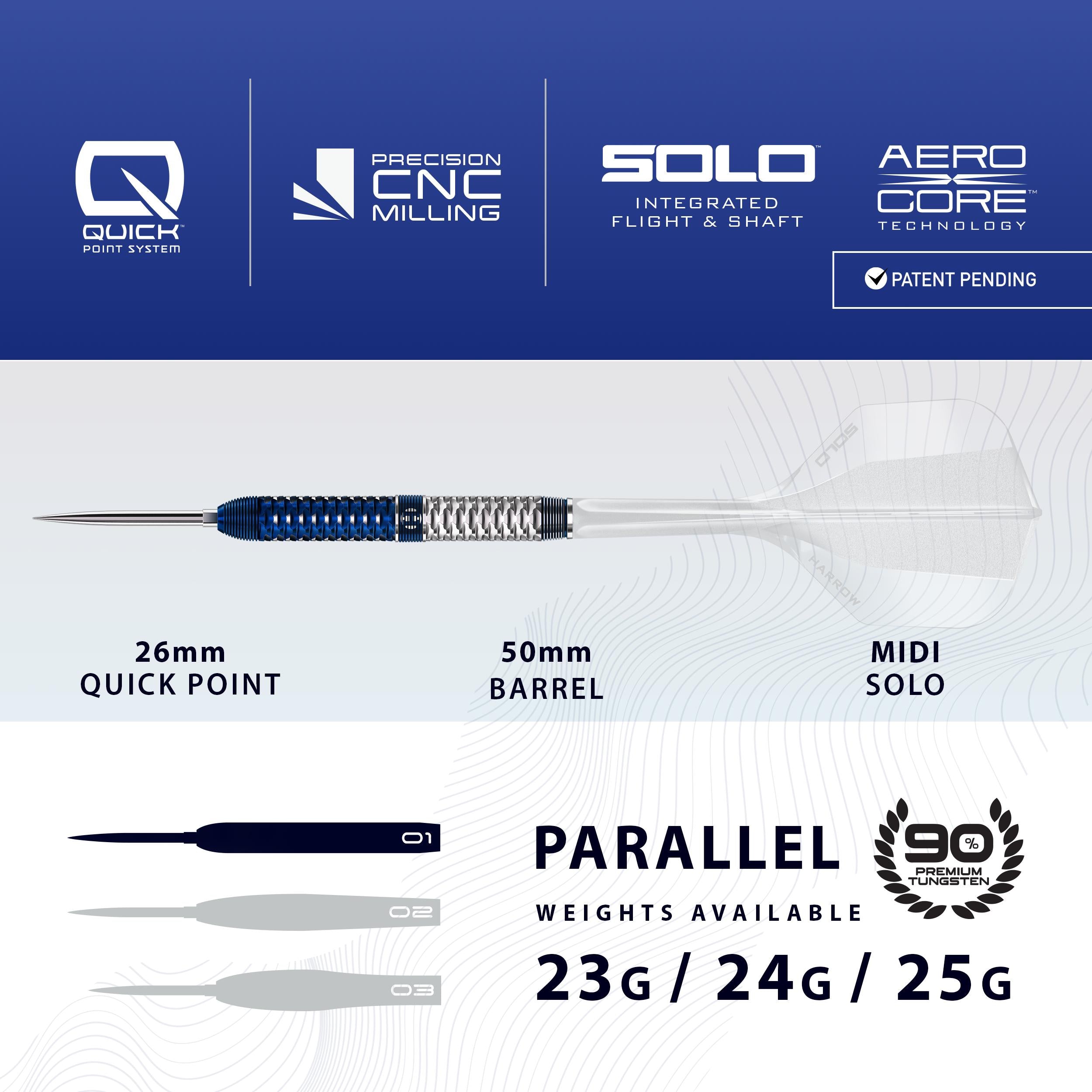 harrows-geo-01-90-quick-point-fl-chettes-acier-steeltip image 3