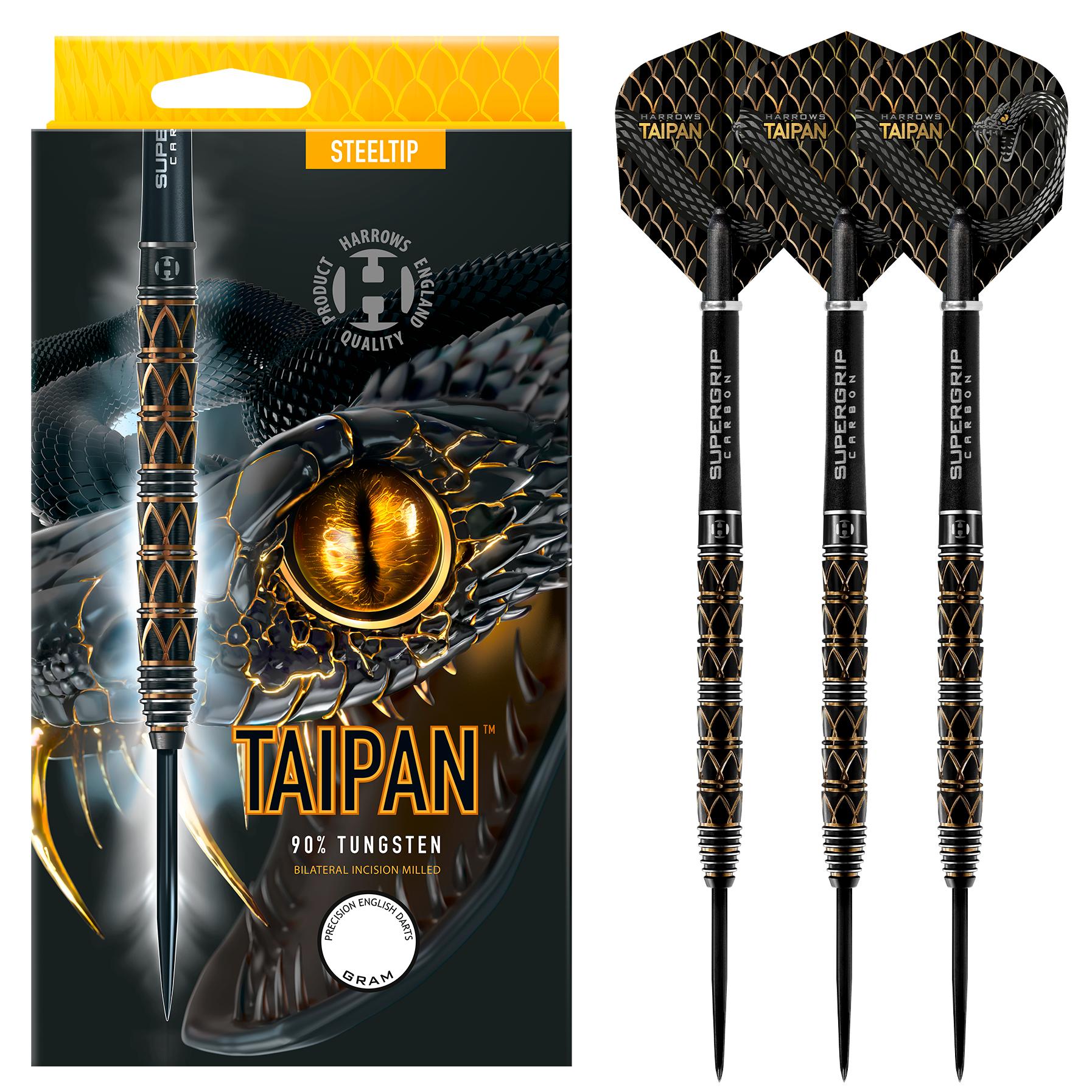 harrows-taipan-90-fl-chettes-pointe-acier-f-t-parall-le-noir-et-or image 1