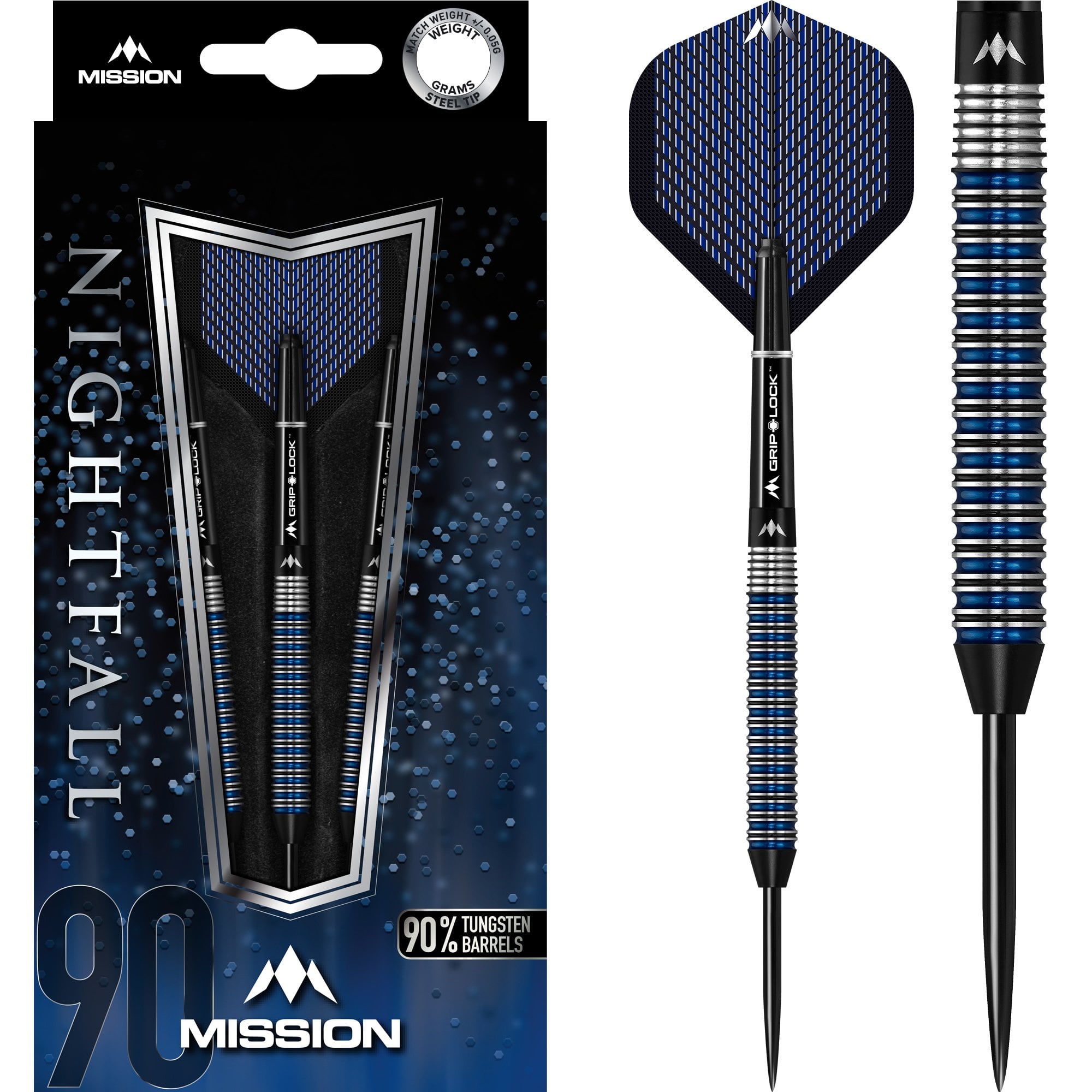 mission-darts-nightfall-m2-steel-tip-90-tungst-ne-droit-rainur image 1