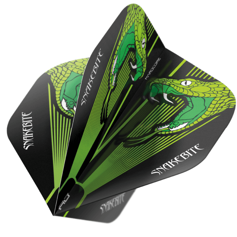red-dragon-darts-peter-wright-snakebite-green-transparent-hardcore-standard-aile image 1