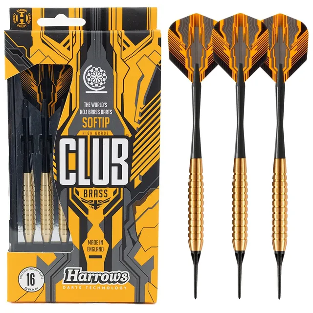harrows-club-brass-fl-chettes-pointe-souple-soft-tip image 1