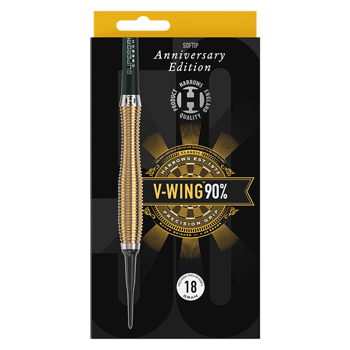 harrows-v-wing-90-soft-tip-fl-chettes-pointe-plastique-18g image 6
