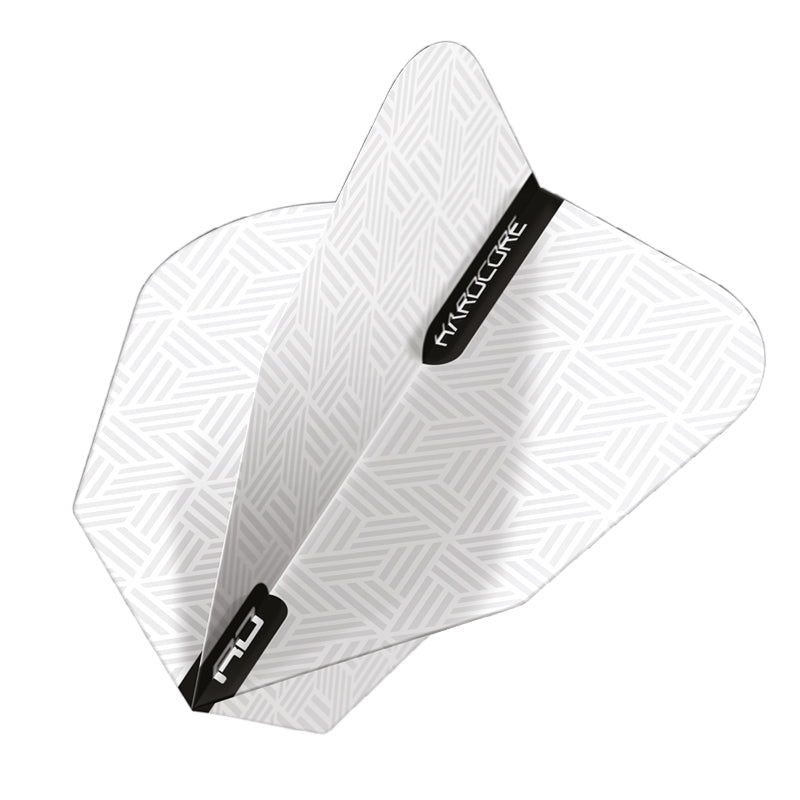 red-dragon-darts-white-hardcore-v-standard-ailettes-de-fl-chettes-blanches image 1