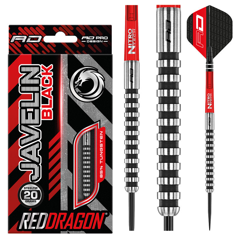 red-dragon-darts-javelin-black-jeu-de-fl-chettes-long-54-mm-noir image 1