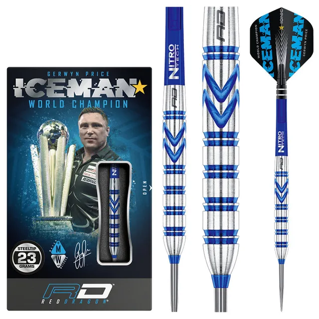 red-dragon-darts-gerwyn-price-blue-originals-fl-chettes-iceman-23g image 1
