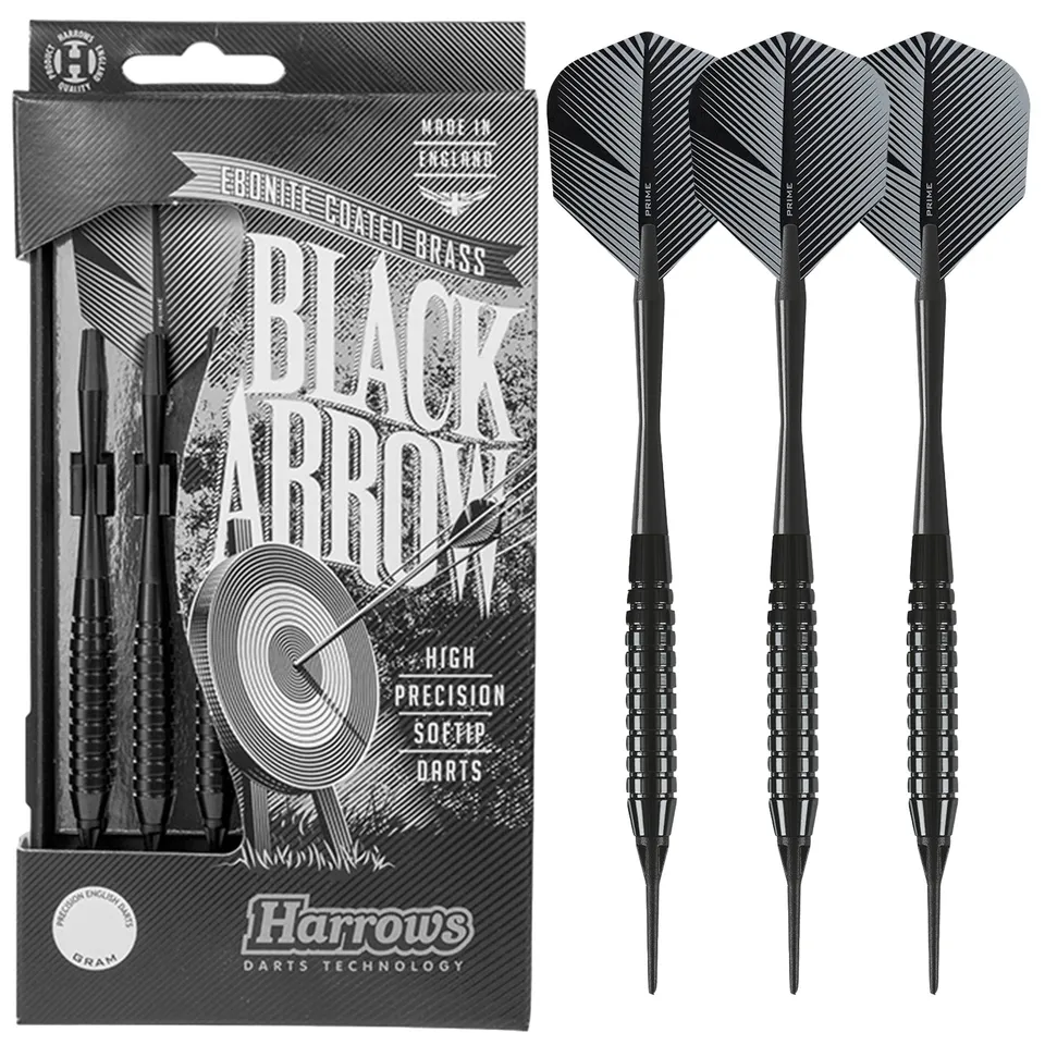 harrows-black-arrow-fl-chettes-pointe-souple-laiton image 1