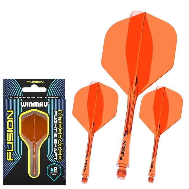 winmau-fusion-2-neon-orange-syst-me-int-gr-ailette-tige image 1