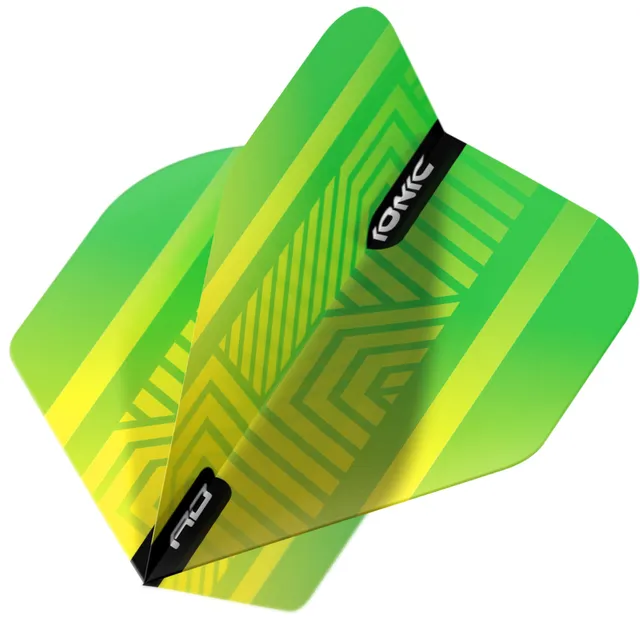 red-dragon-darts-hardcore-ionic-green-yellow-standard-ailettes image 1