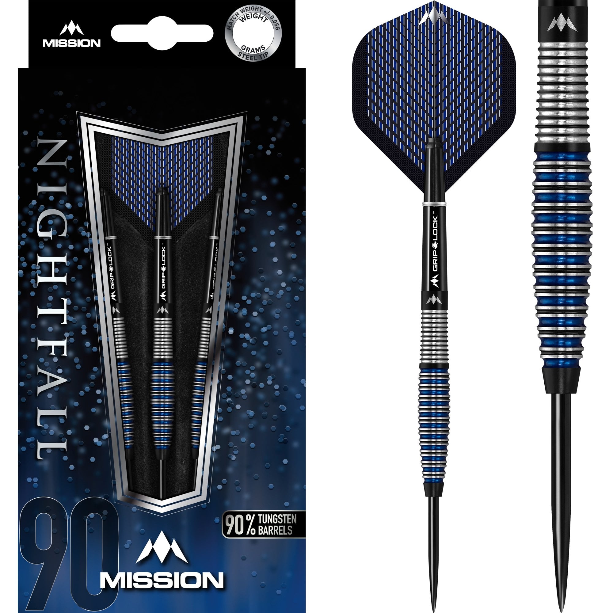 mission-darts-nightfall-m4-fl-chettes-pointe-acier-90-tungst-ne-profil-curved-no image 1