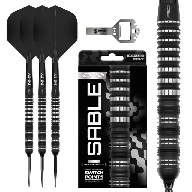 red-dragon-darts-sable-01-90-fl-chettes-steel-tip-parall-le-switch-point image 1