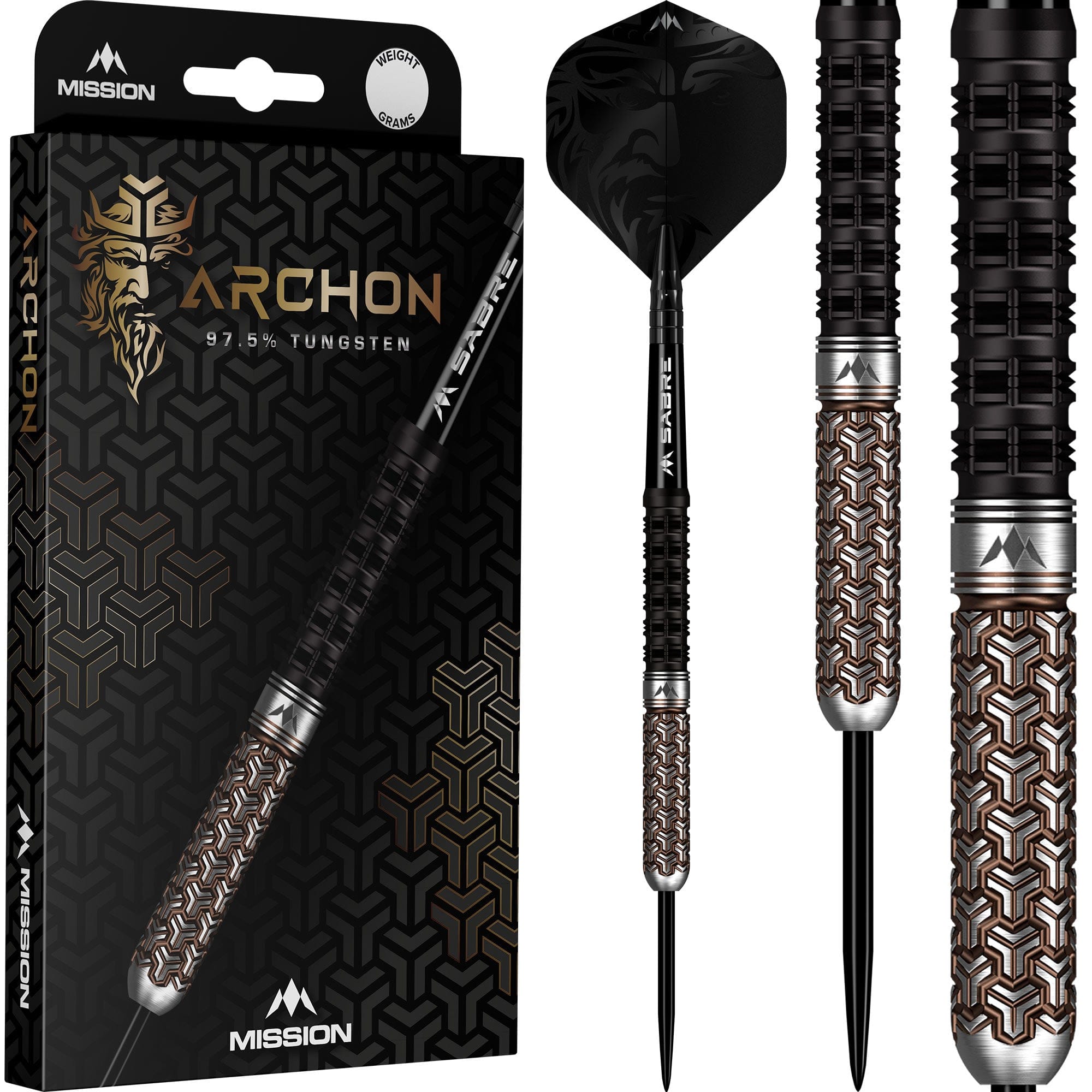 mission-darts-archon-fl-chettes-steel-tip-97-5-tungst-ne-black-bronze-pvd image 3