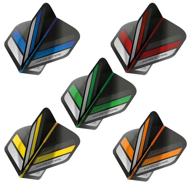 red-dragon-darts-hardcore-stripes-flights-selection-pack-15-ailettes image 1