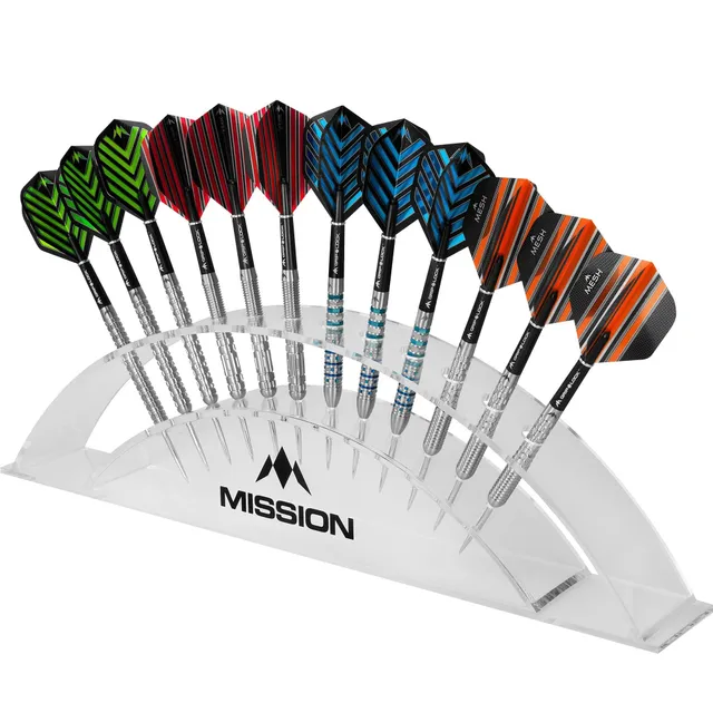 mission-darts-station-12-pr-sentoir-arc-acrylique-12-fl-chettes image 1