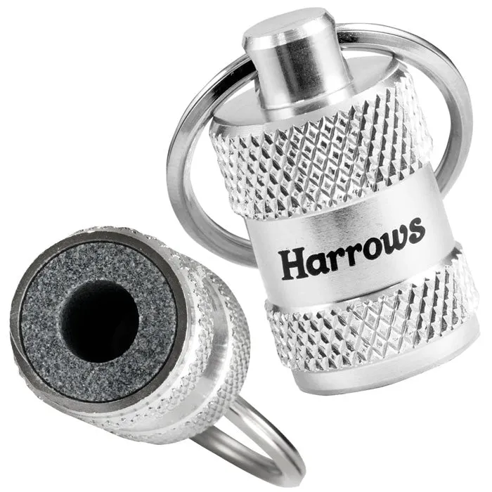 harrows-pro-dart-sharpener-aiguiseur-pointes-en-aluminium-molet-avec-porte-cl-s image 1