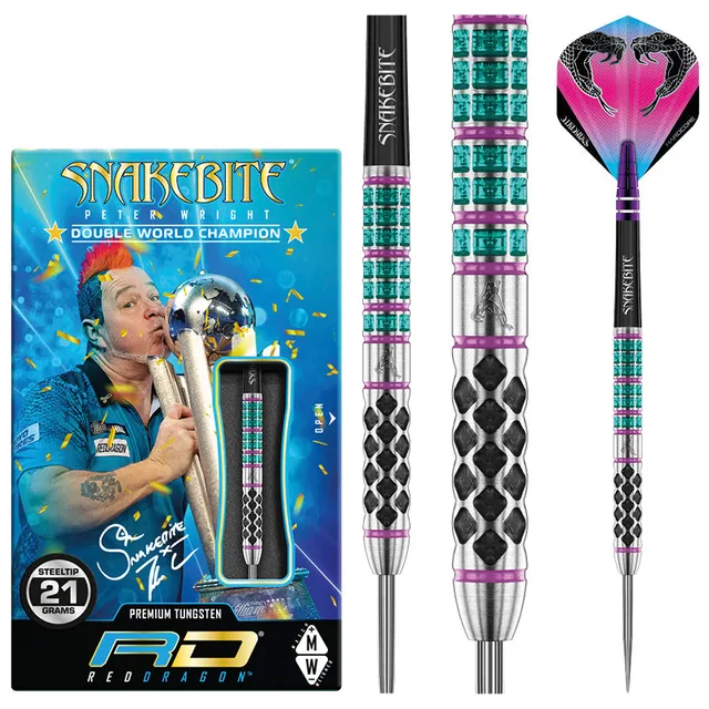 red-dragon-darts-peter-wright-supa-venom-fl-chettes-steel-tip image 1