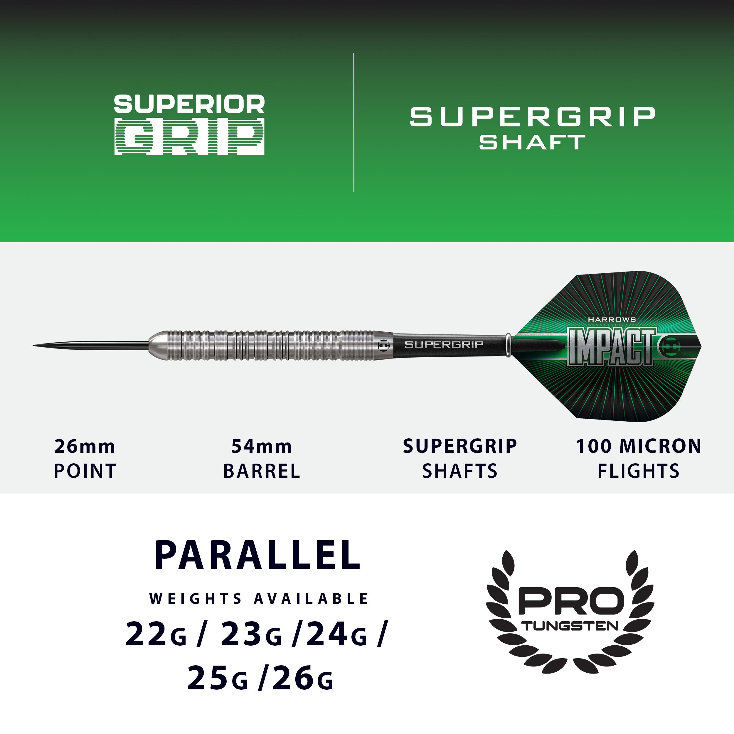 harrows-impact-steel-tip-fl-chettes-pointe-acier-en-tungst-ne image 3