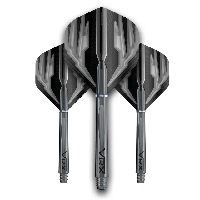 red-dragon-darts-flight-shaft-combo-vrx-grey-pack-ailettes-tiges image 1