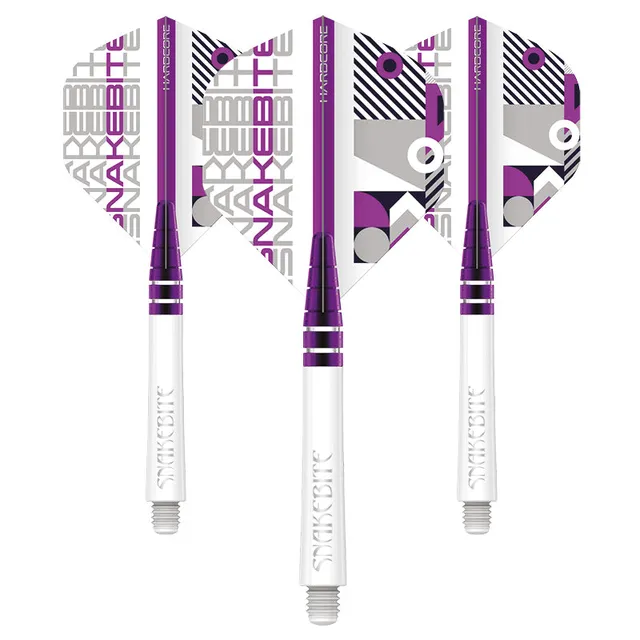 red-dragon-darts-peter-wright-white-nitrotech-combo-tiges-ailettes image 1