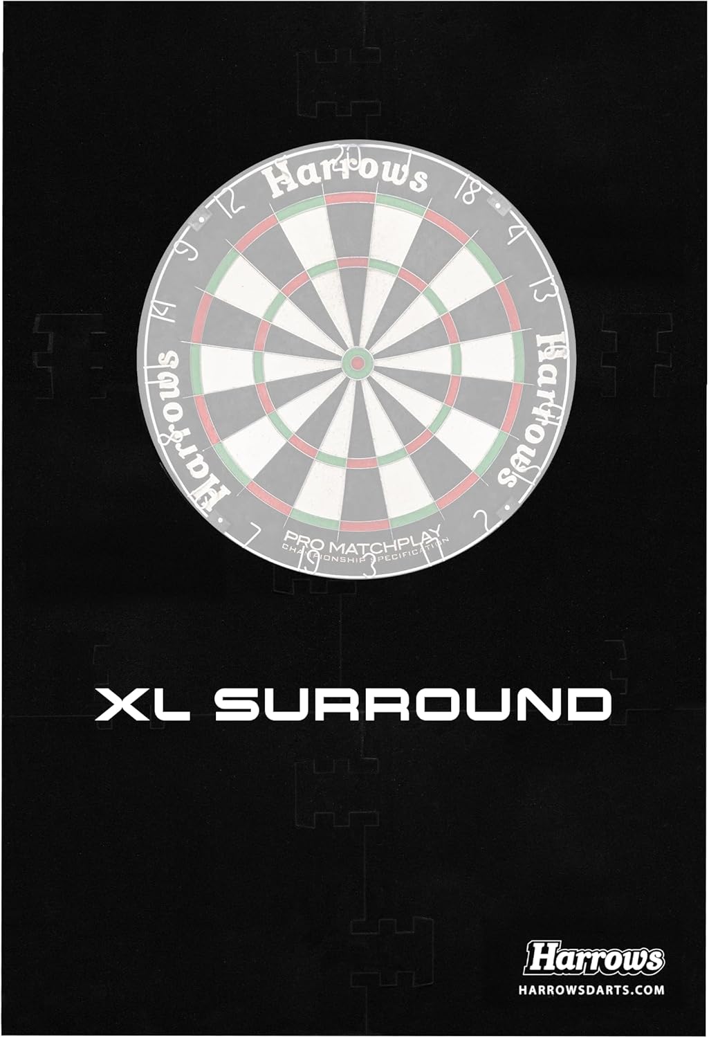 harrows-xl-dartboard-surround-6-pi-ces-protection-murale image 6