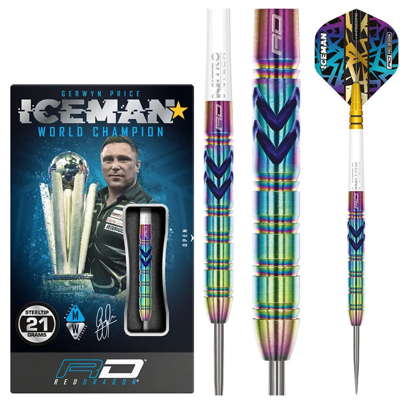 red-dragon-darts-gerwyn-price-ionic-jeu-de-fl-chettes-acier-spectron-21g-23g-25g image 1
