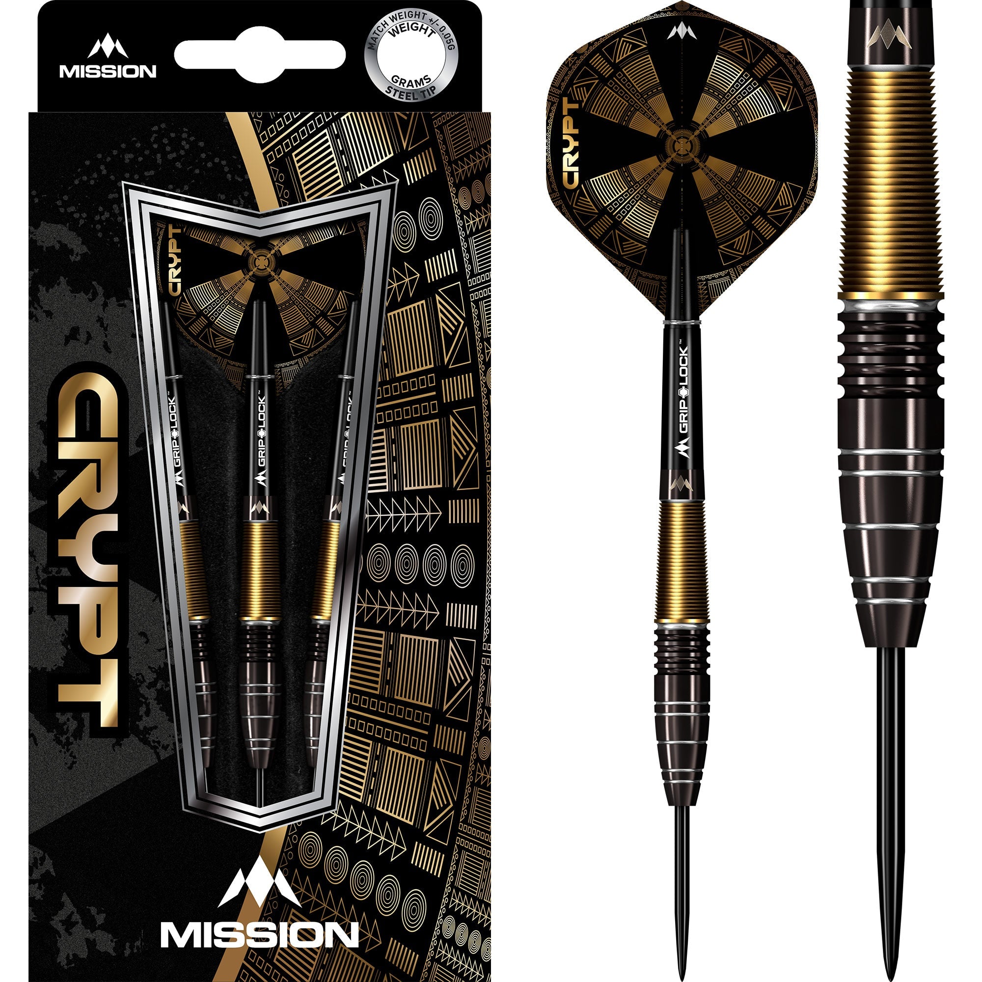mission-darts-crypt-m1-fl-chettes-steel-tip-black-gold-90-tungst-ne image 1
