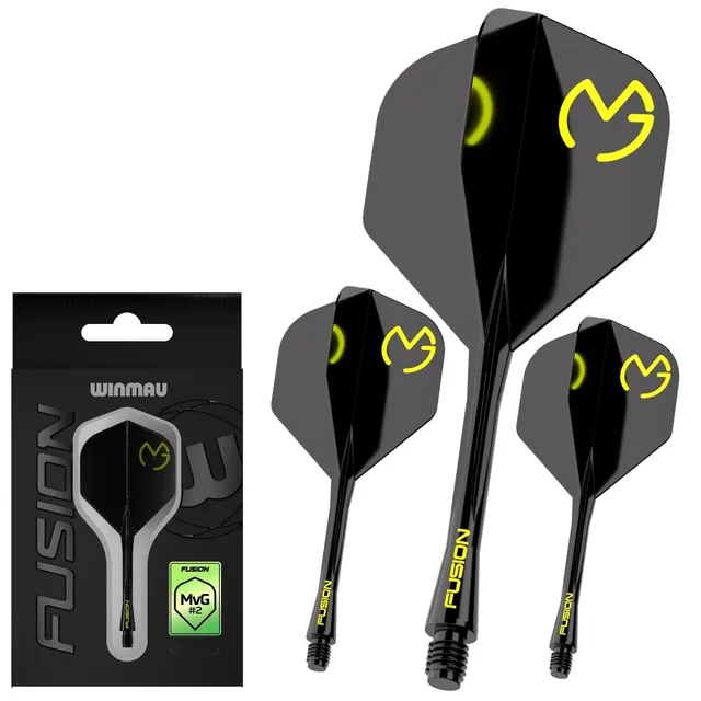 winmau-fusion-2-ailette-et-tige-int-gr-e-mvg-black-green image 1