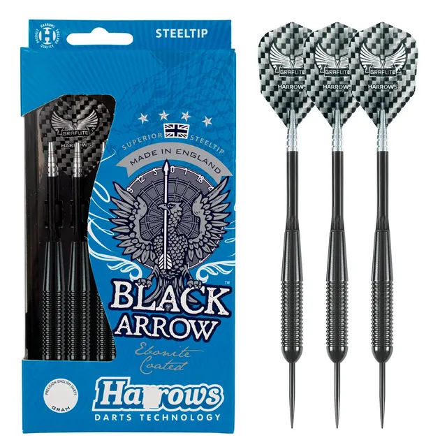 harrows-black-arrow-19gr-fl-chettes-pointe-acier image 1