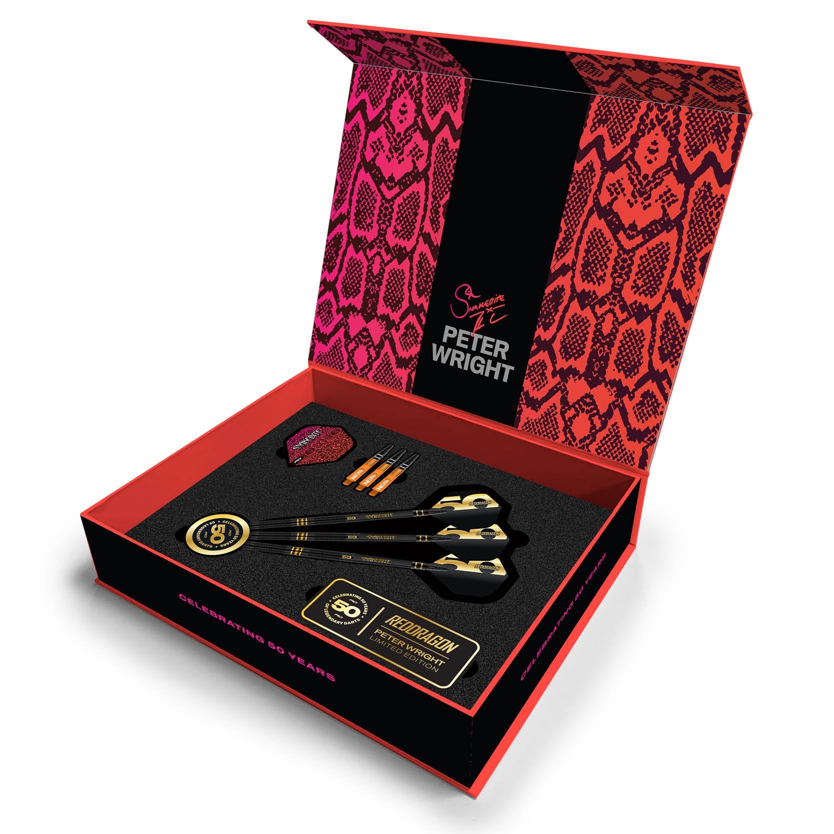 red-dragon-darts-peter-wright-50-year-player-edition-fl-chettes-onyx-or-24-carat image 3