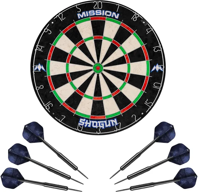 mission-darts-shogun-kit-cible-sisal-6-fl-chettes-d-butant image 1