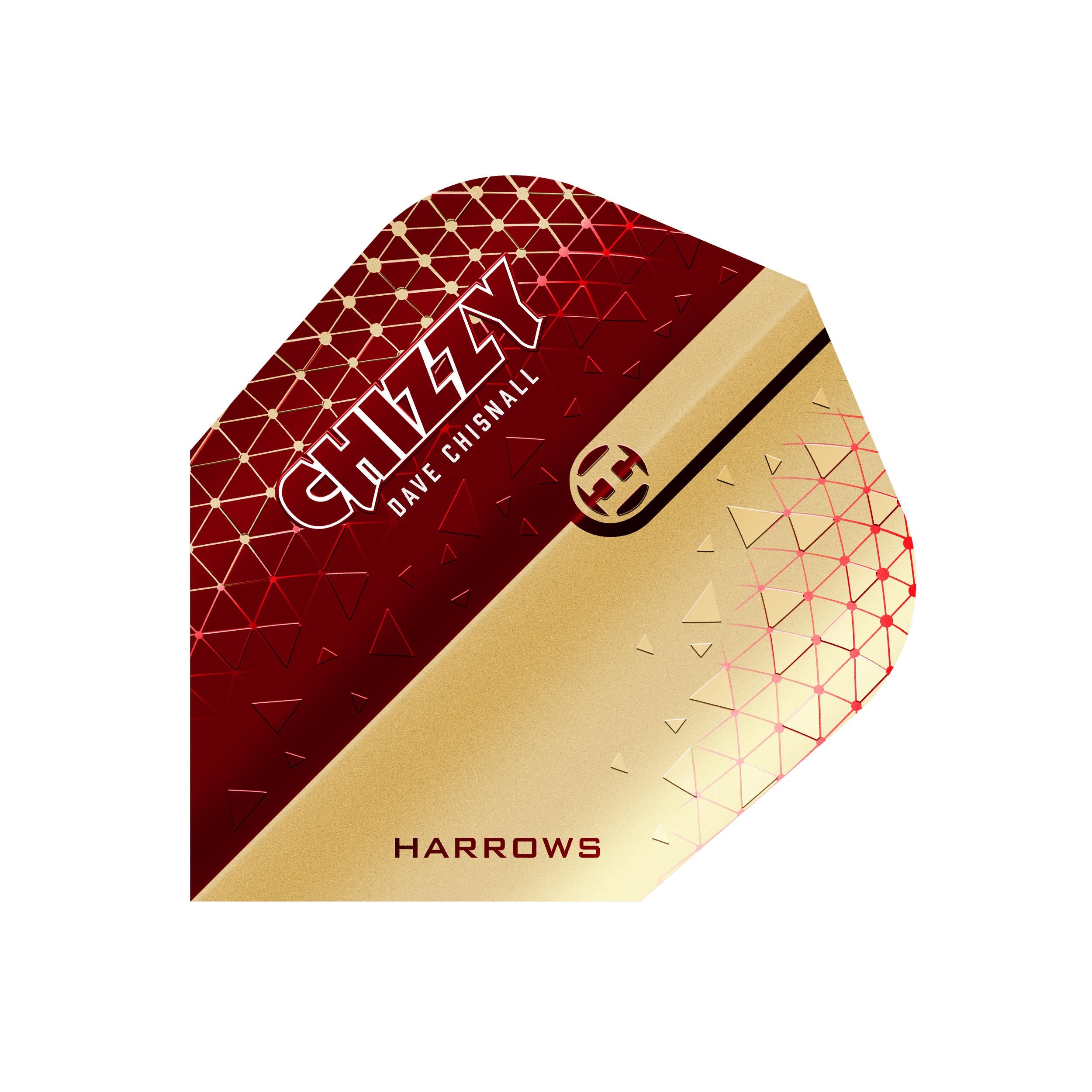 harrows-prime-dave-chisnall-chizzy-red-lot-de-3-ailettes-dition-limit-e image 1