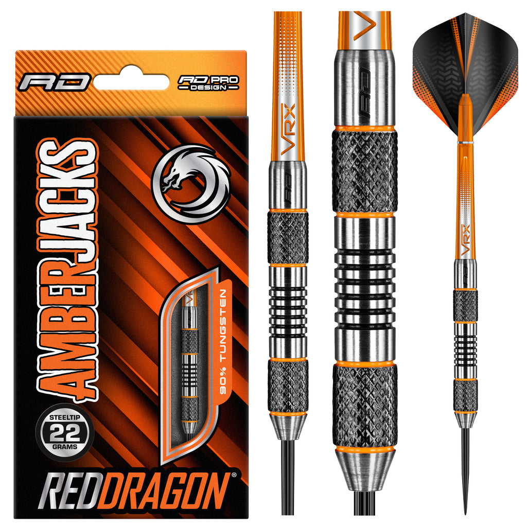 red-dragon-darts-amberjack-5-jeu-de-fl-chettes-pointe-acier image 1